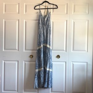 By Together | Blue + White Maxi Dress | Small